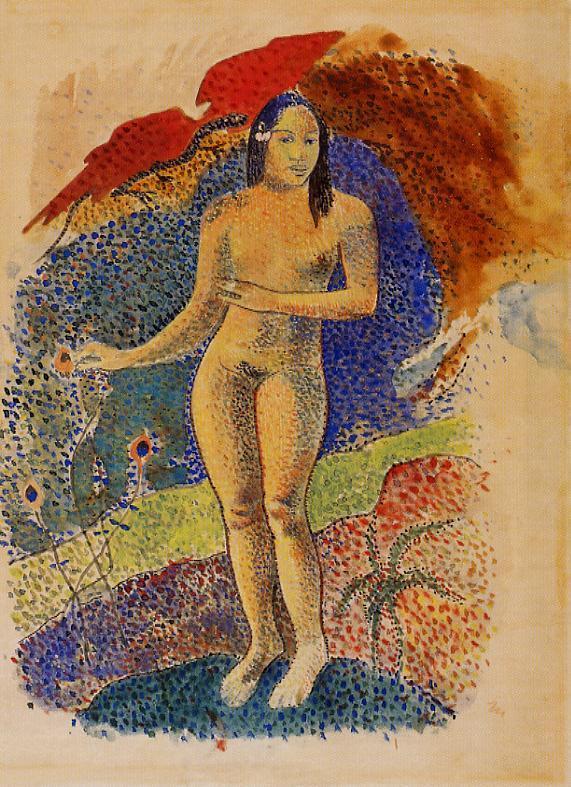 Beautiful Land, Tahitian Eve - Paul Gauguin Painting